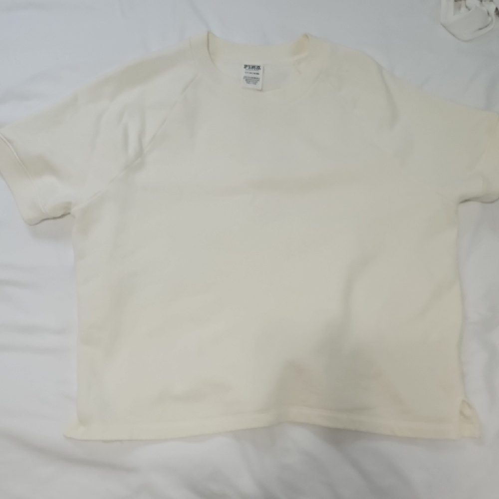 PINK Victoria's Secret Cream Sweatshirt